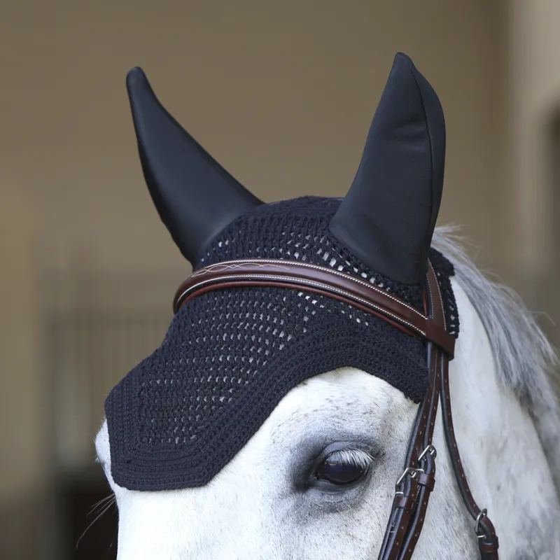 Kentucky Horsewear Fly Veil Wellington Soundless Black